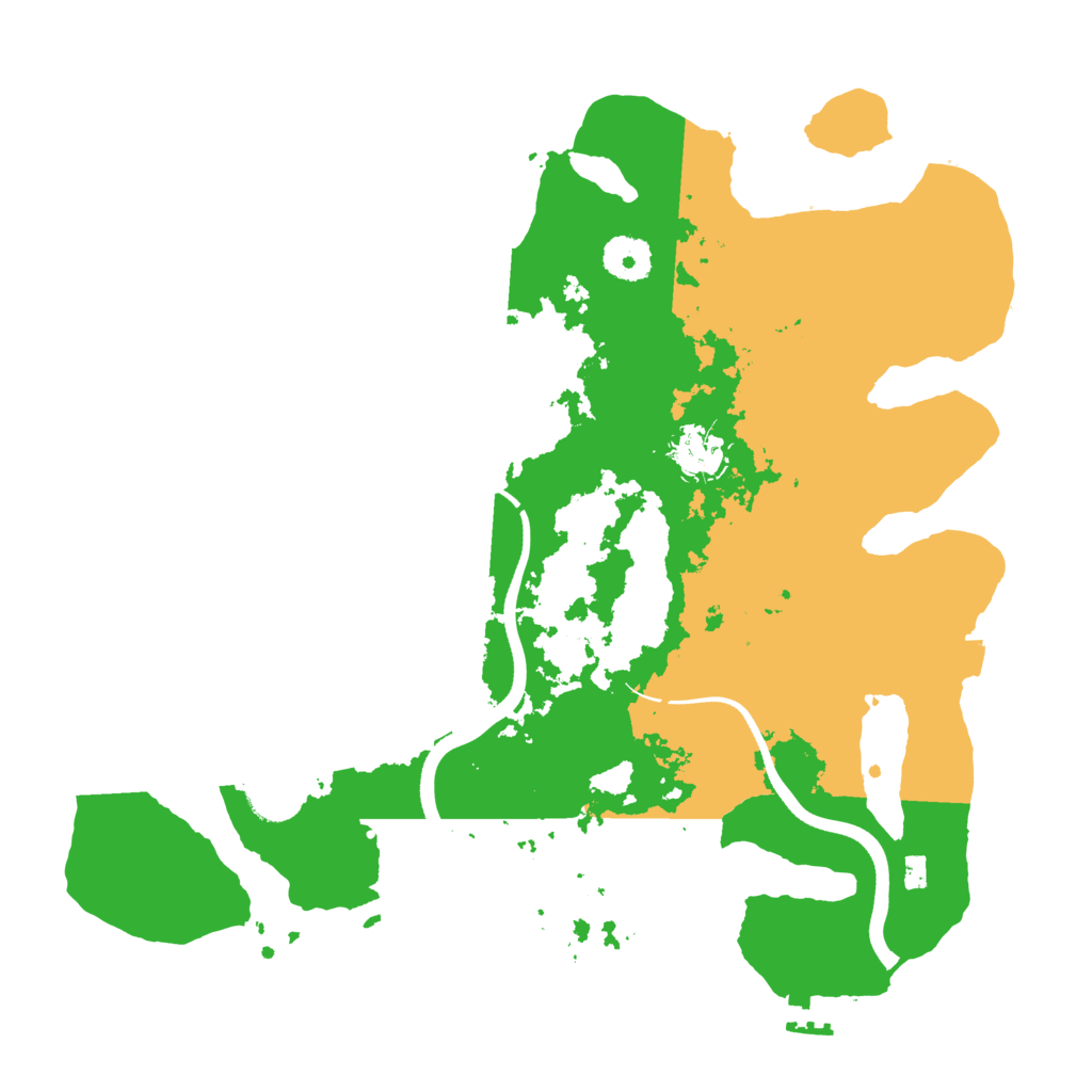 Biome Rust Map: Procedural Map, Size: 3500, Seed: 765448997