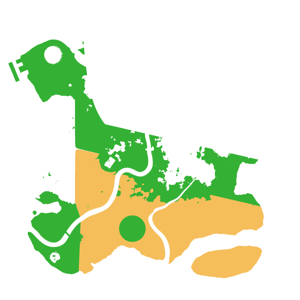Biome Rust Map: Procedural Map, Size: 3000, Seed: 41172