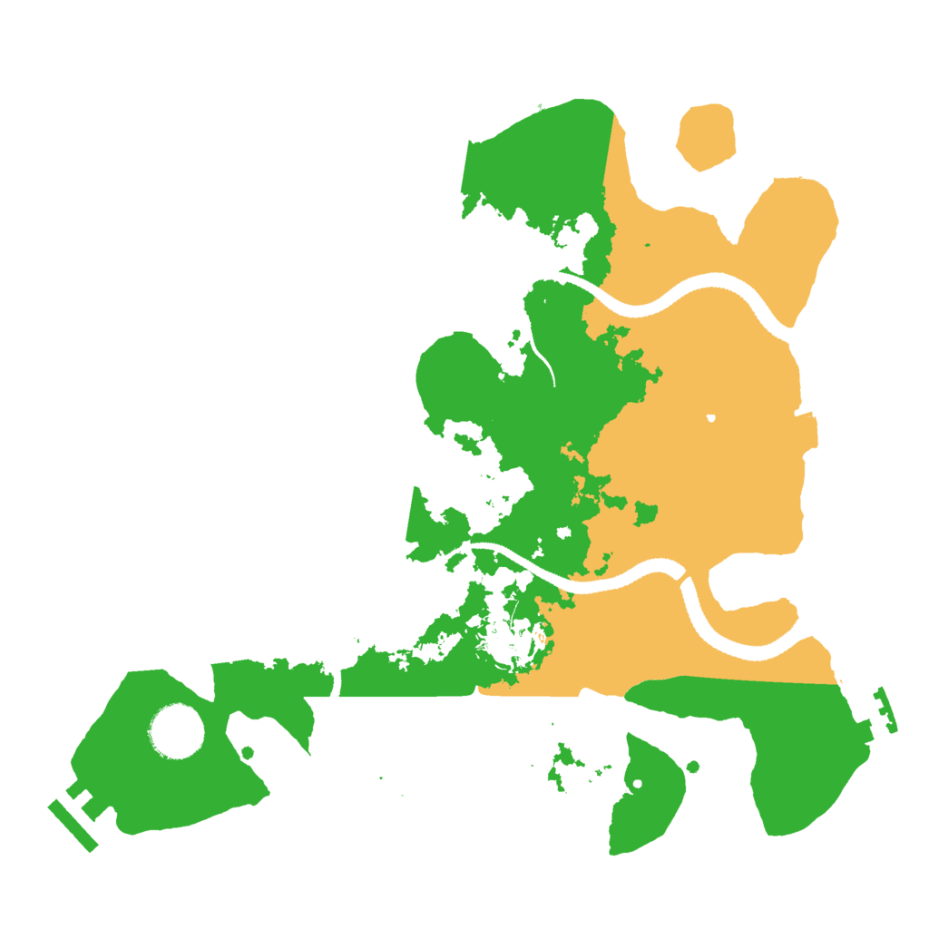 Biome Rust Map: Procedural Map, Size: 3000, Seed: 1556267420