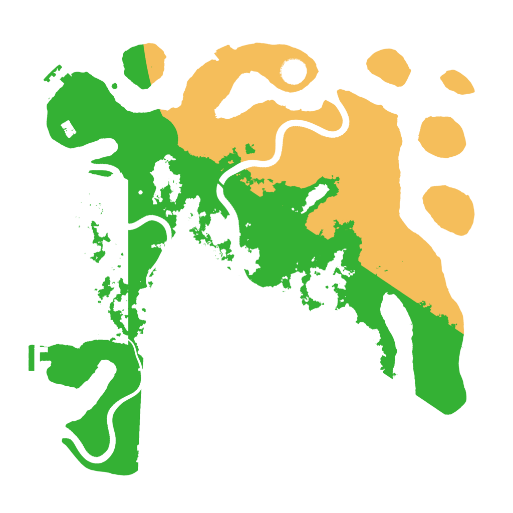 Biome Rust Map: Procedural Map, Size: 3500, Seed: 1818866787