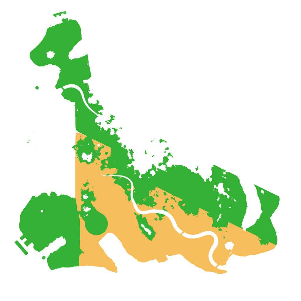 Biome Rust Map: Procedural Map, Size: 3500, Seed: 10244920