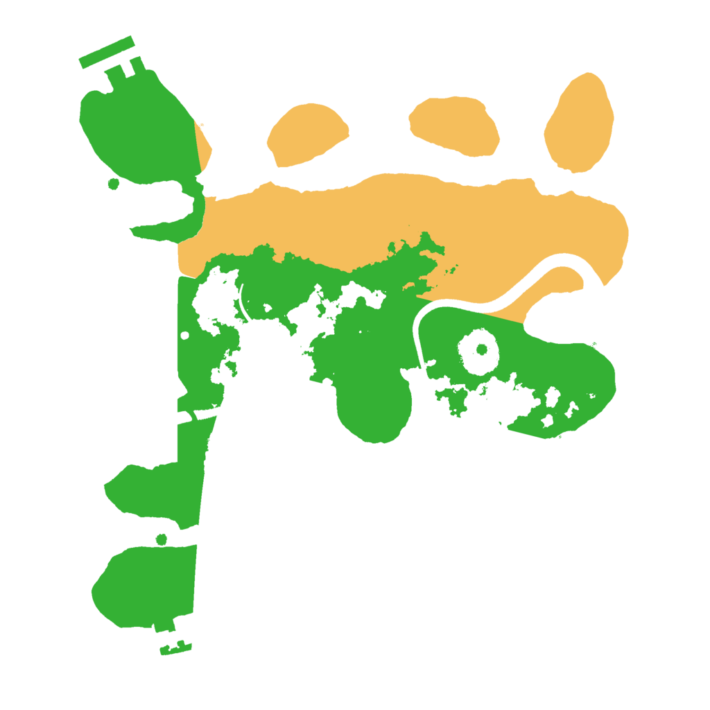 Biome Rust Map: Procedural Map, Size: 2500, Seed: 12335