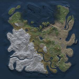 Thumbnail Rust Map: Procedural Map, Size: 4250, Seed: 45623776, 15 Monuments