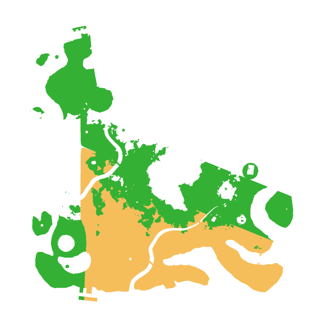 Biome Rust Map: Procedural Map, Size: 3500, Seed: 1145885022
