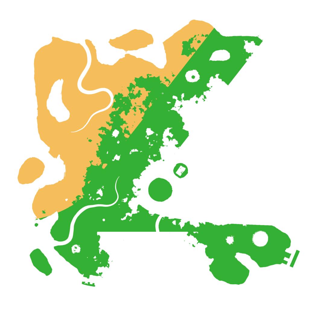 Biome Rust Map: Procedural Map, Size: 3500, Seed: 94622654