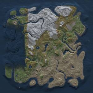 Thumbnail Rust Map: Procedural Map, Size: 4250, Seed: 26896191, 15 Monuments