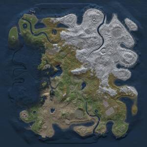 Thumbnail Rust Map: Procedural Map, Size: 4250, Seed: 1466747937, 16 Monuments