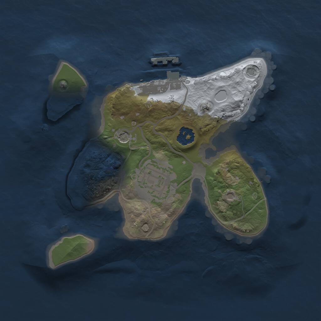 Rust Map: Procedural Map, Size: 1800, Seed: 31265487, 4 Monuments