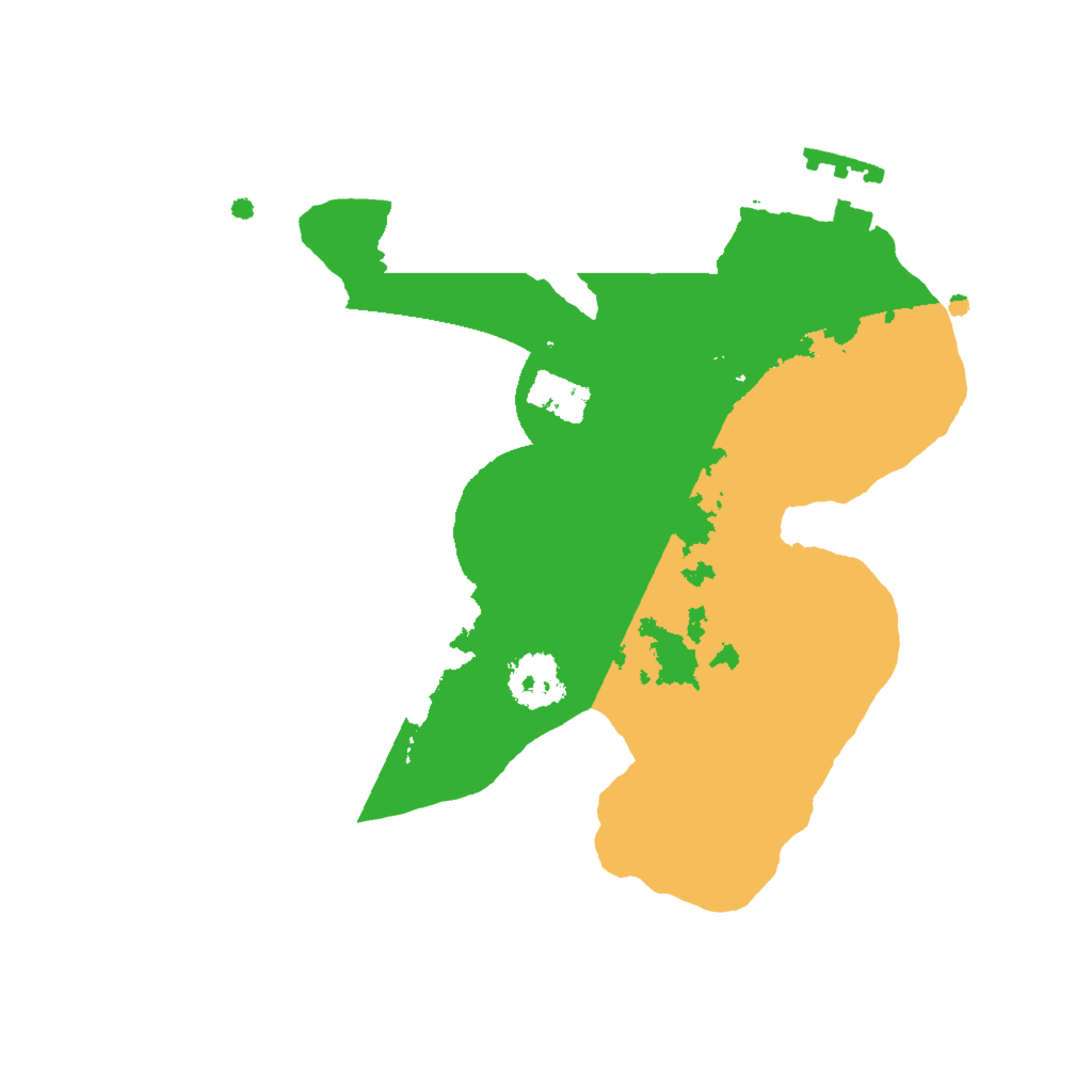 Biome Rust Map: Procedural Map, Size: 2000, Seed: 96245