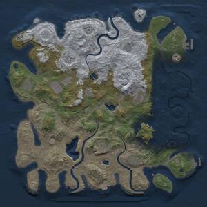 Thumbnail Rust Map: Procedural Map, Size: 4250, Seed: 1545905202, 16 Monuments