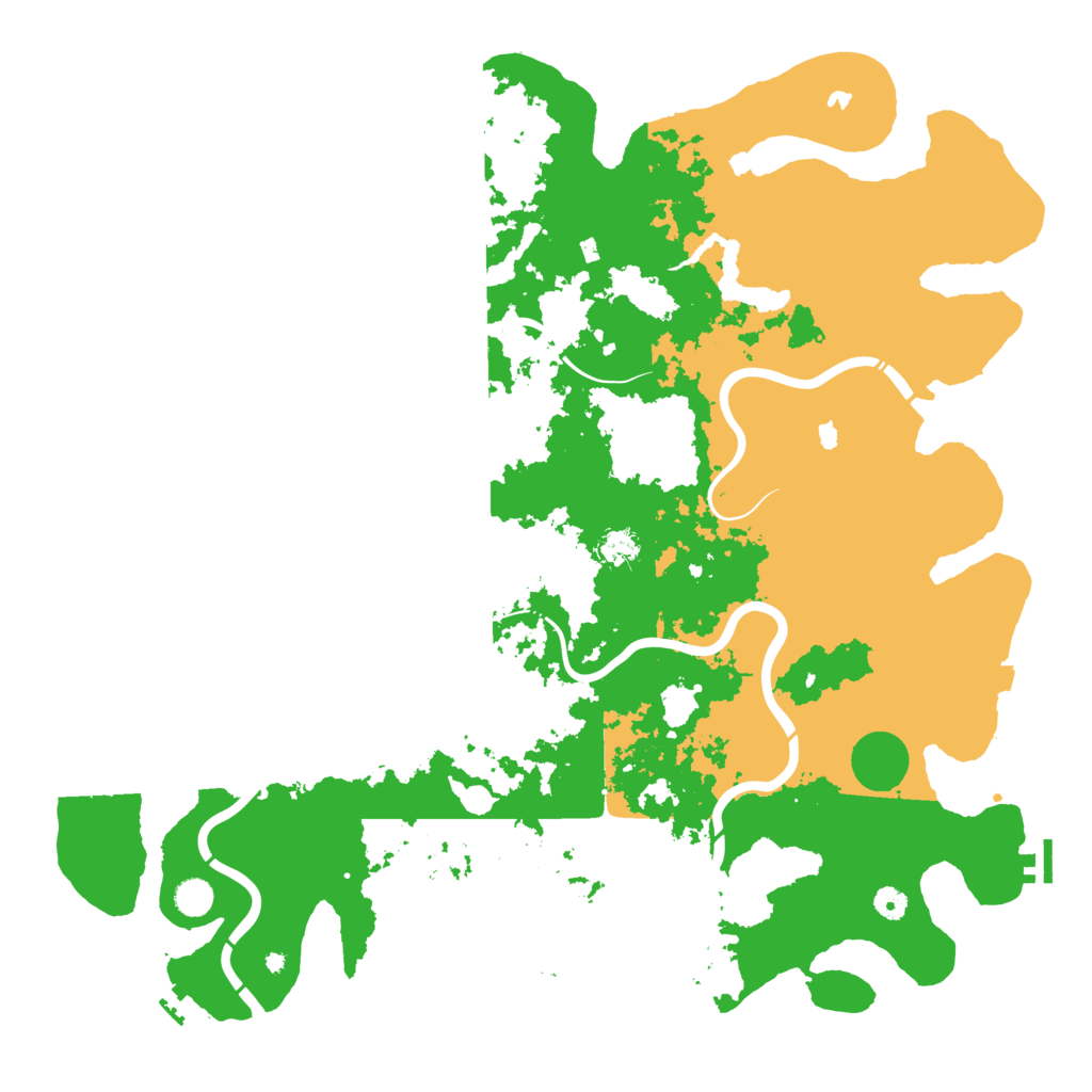 Biome Rust Map: Procedural Map, Size: 5000, Seed: 20260507