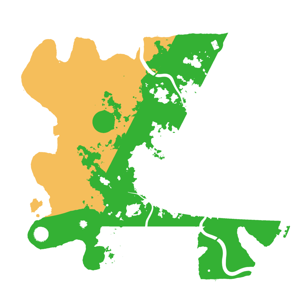 Biome Rust Map: Procedural Map, Size: 3600, Seed: 1038037217