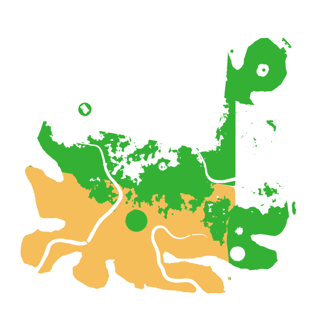 Biome Rust Map: Procedural Map, Size: 3800, Seed: 260507