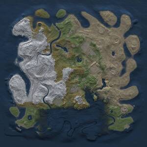 Thumbnail Rust Map: Procedural Map, Size: 4250, Seed: 116015847, 17 Monuments