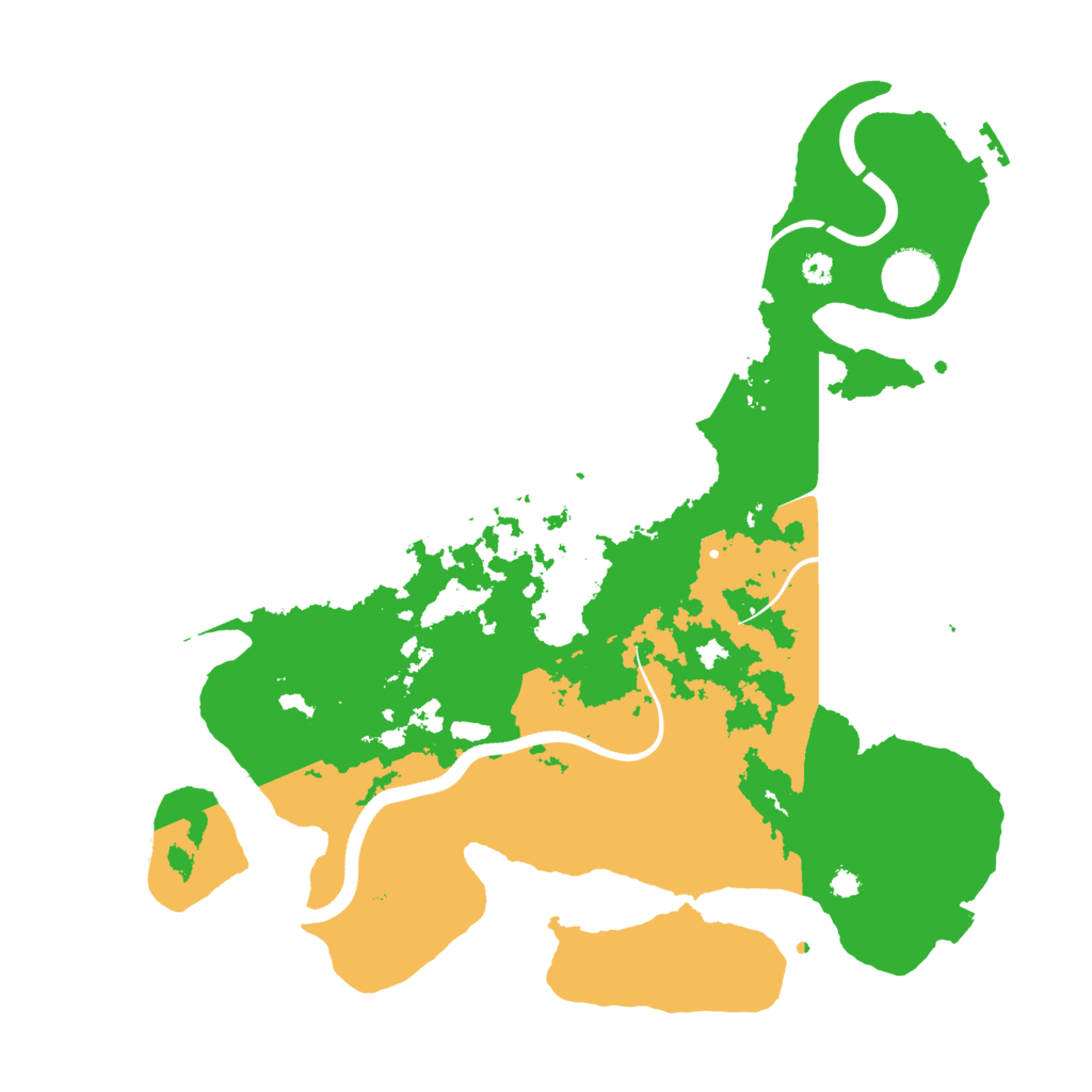 Biome Rust Map: Procedural Map, Size: 3500, Seed: 364269742