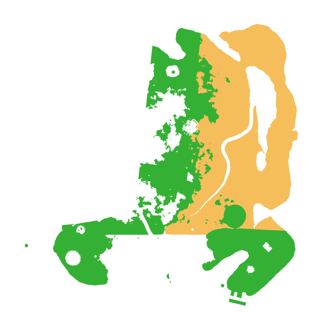 Biome Rust Map: Procedural Map, Size: 3700, Seed: 556842862
