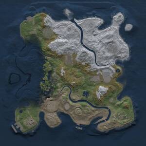 Thumbnail Rust Map: Procedural Map, Size: 3500, Seed: 572026, 15 Monuments