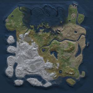 Thumbnail Rust Map: Procedural Map, Size: 4000, Seed: 426212956, 15 Monuments