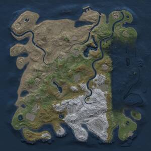 Thumbnail Rust Map: Procedural Map, Size: 4250, Seed: 1177043290, 17 Monuments