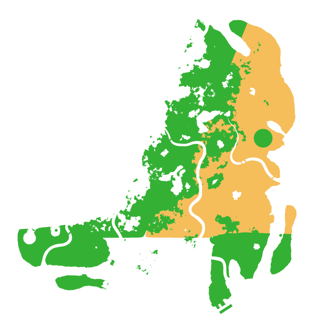 Biome Rust Map: Procedural Map, Size: 4500, Seed: 199882982