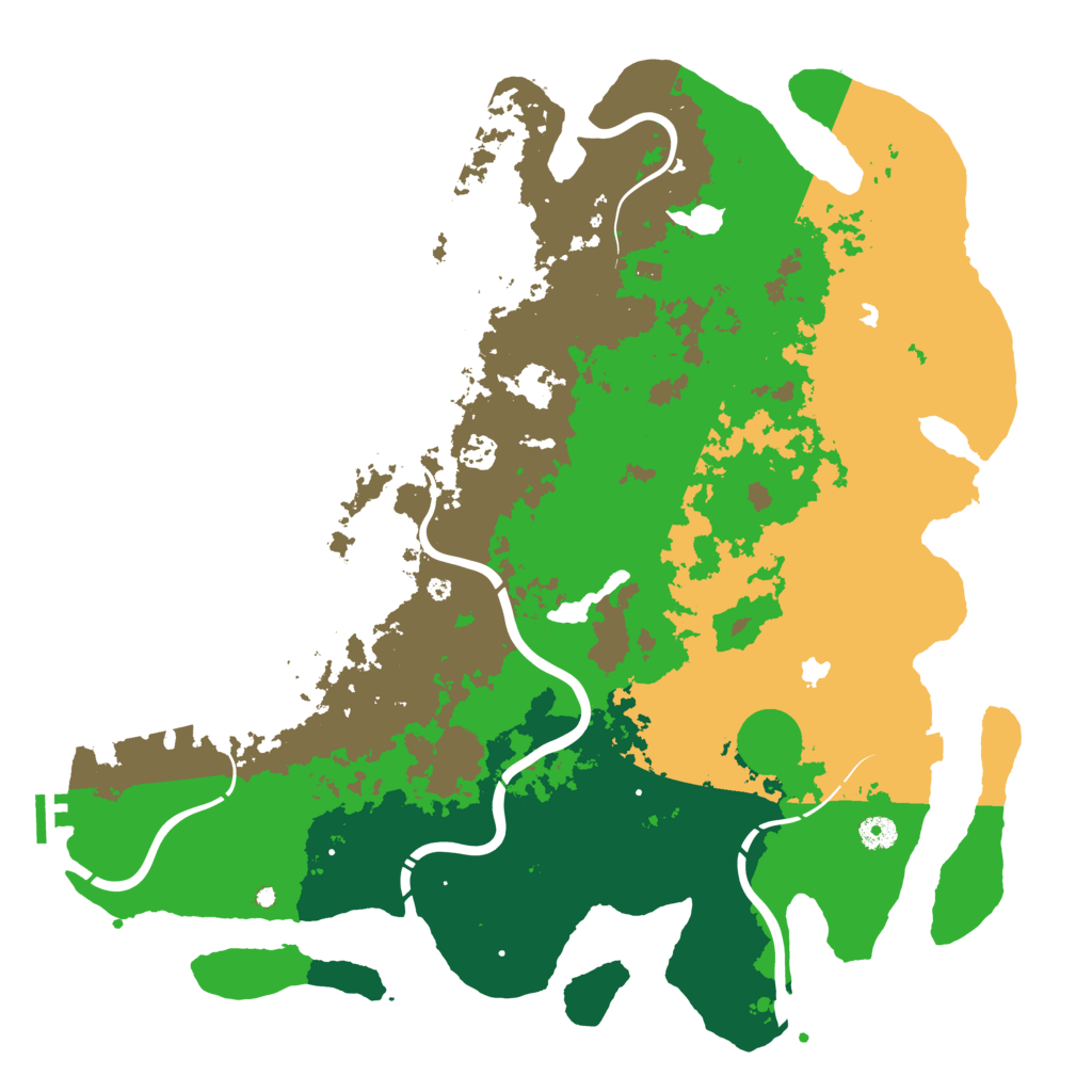 Biome Rust Map: Procedural Map, Size: 4500, Seed: 199882982