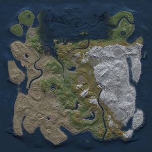 Thumbnail Rust Map: Procedural Map, Size: 4500, Seed: 877641037, 15 Monuments