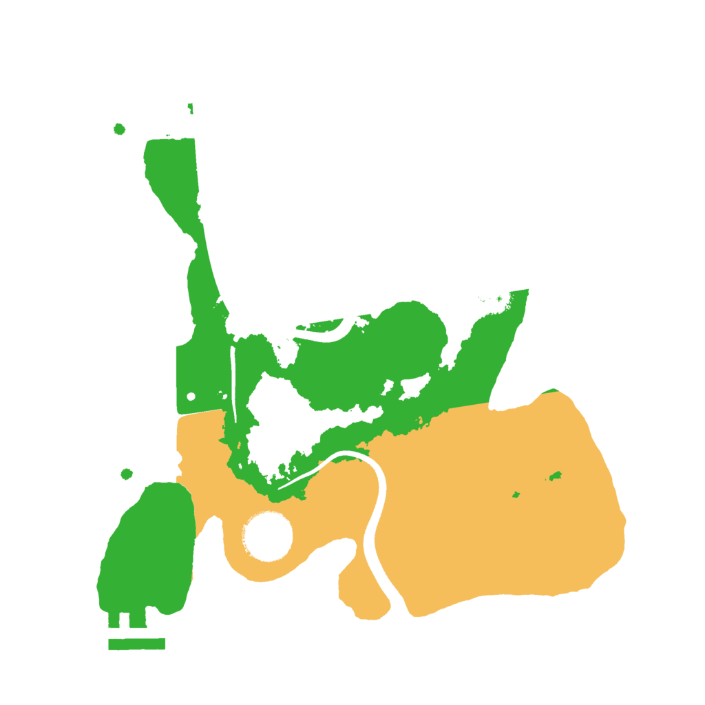 Biome Rust Map: Procedural Map, Size: 2500, Seed: 5011015