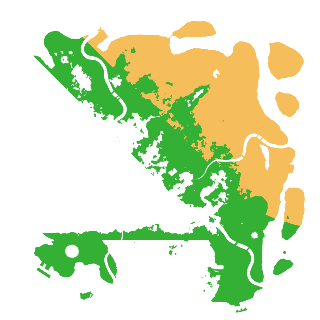 Biome Rust Map: Procedural Map, Size: 4250, Seed: 442978955