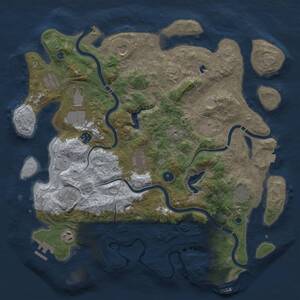 Thumbnail Rust Map: Procedural Map, Size: 4250, Seed: 442978955, 17 Monuments