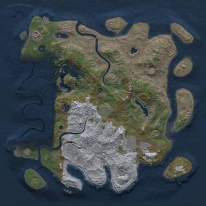 Thumbnail Rust Map: Procedural Map, Size: 4000, Seed: 1778284900, 12 Monuments