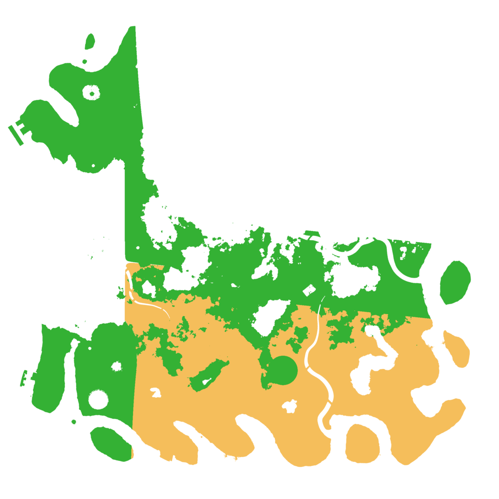 Biome Rust Map: Procedural Map, Size: 4500, Seed: 13976