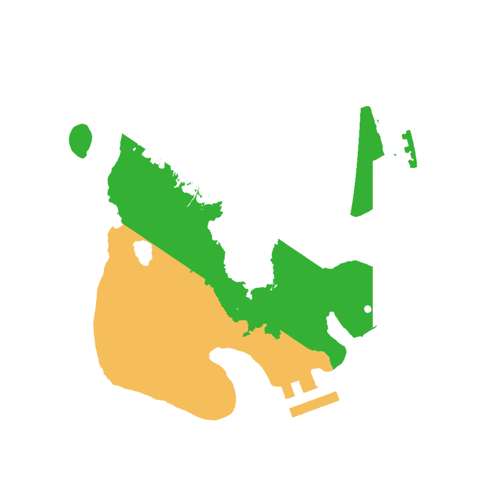 Biome Rust Map: Procedural Map, Size: 2000, Seed: 777666