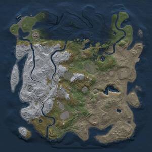 Thumbnail Rust Map: Procedural Map, Size: 4250, Seed: 1179069332, 16 Monuments