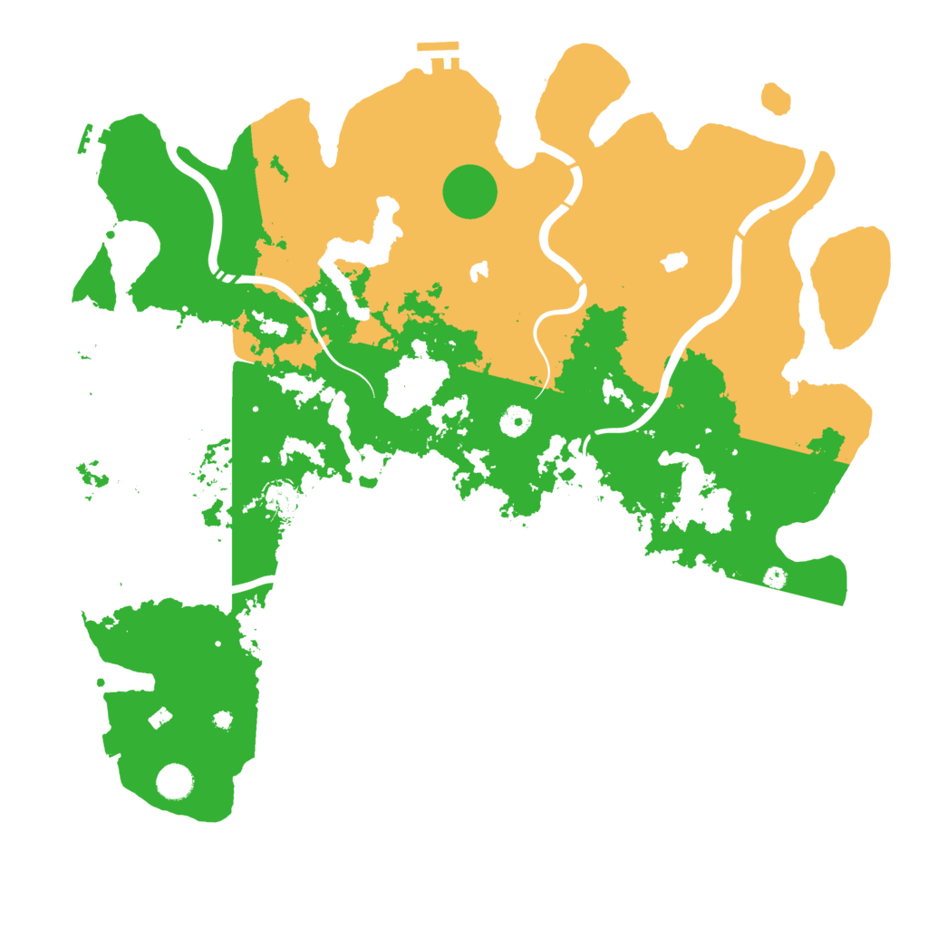 Biome Rust Map: Procedural Map, Size: 4500, Seed: 158421121