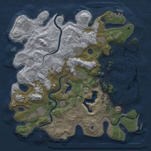 Thumbnail Rust Map: Procedural Map, Size: 4400, Seed: 1282887935, 16 Monuments
