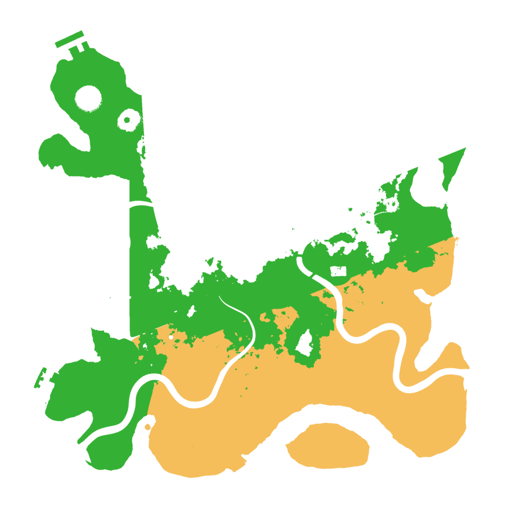 Biome Rust Map: Procedural Map, Size: 3500, Seed: 869948066