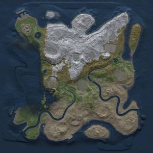 Thumbnail Rust Map: Procedural Map, Size: 3500, Seed: 869948066, 15 Monuments