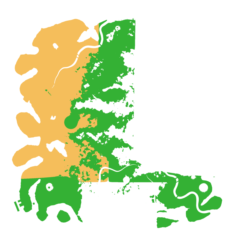 Biome Rust Map: Procedural Map, Size: 4800, Seed: 9999999