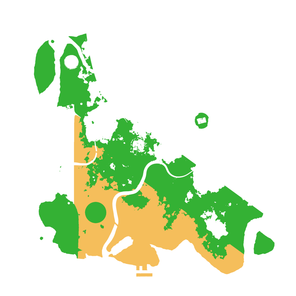 Biome Rust Map: Procedural Map, Size: 3700, Seed: 262301563