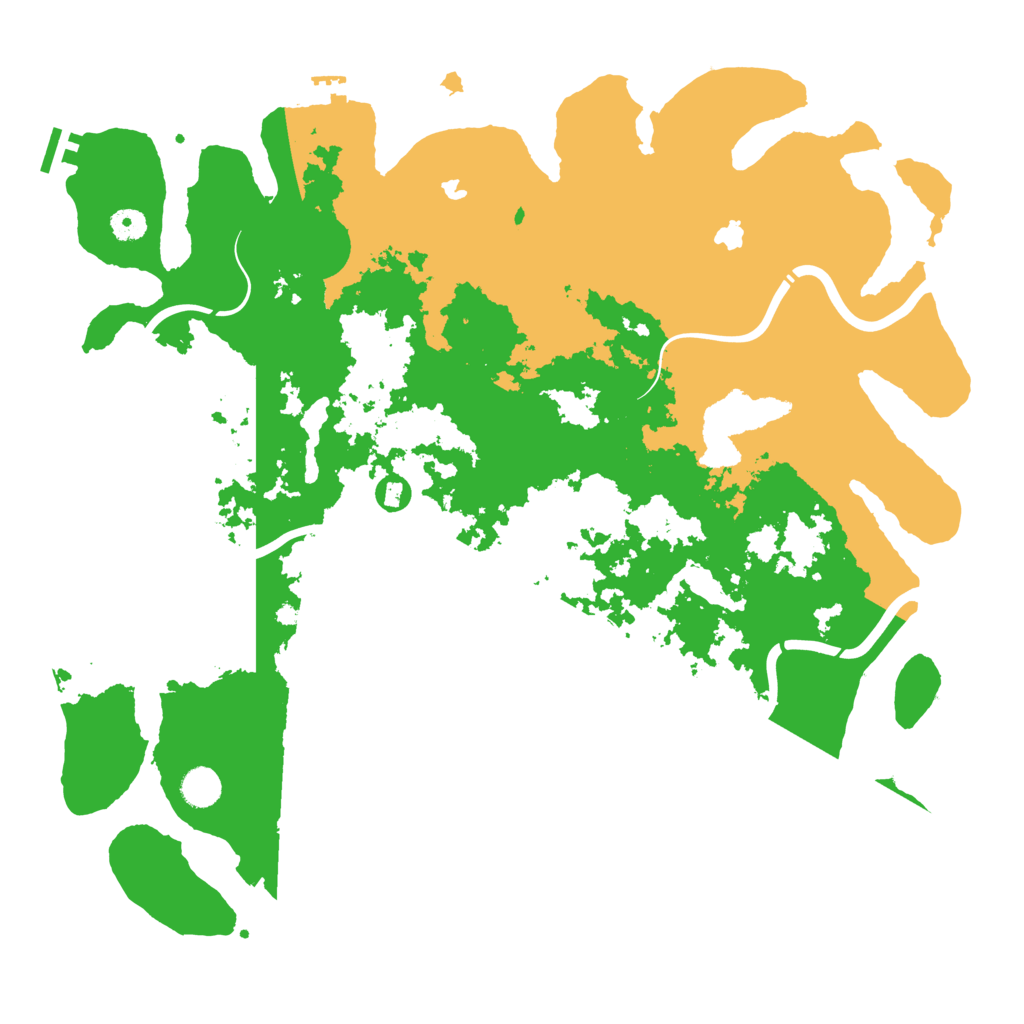 Biome Rust Map: Procedural Map, Size: 4500, Seed: 19870205