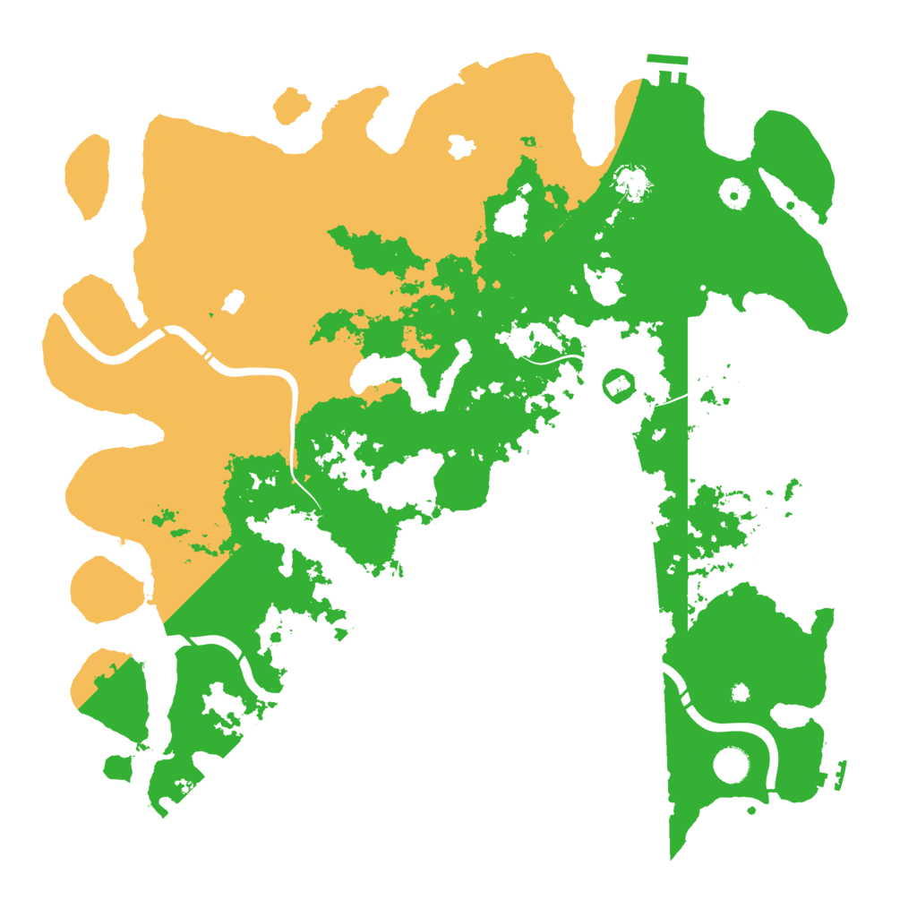 Biome Rust Map: Procedural Map, Size: 4500, Seed: 1011129003