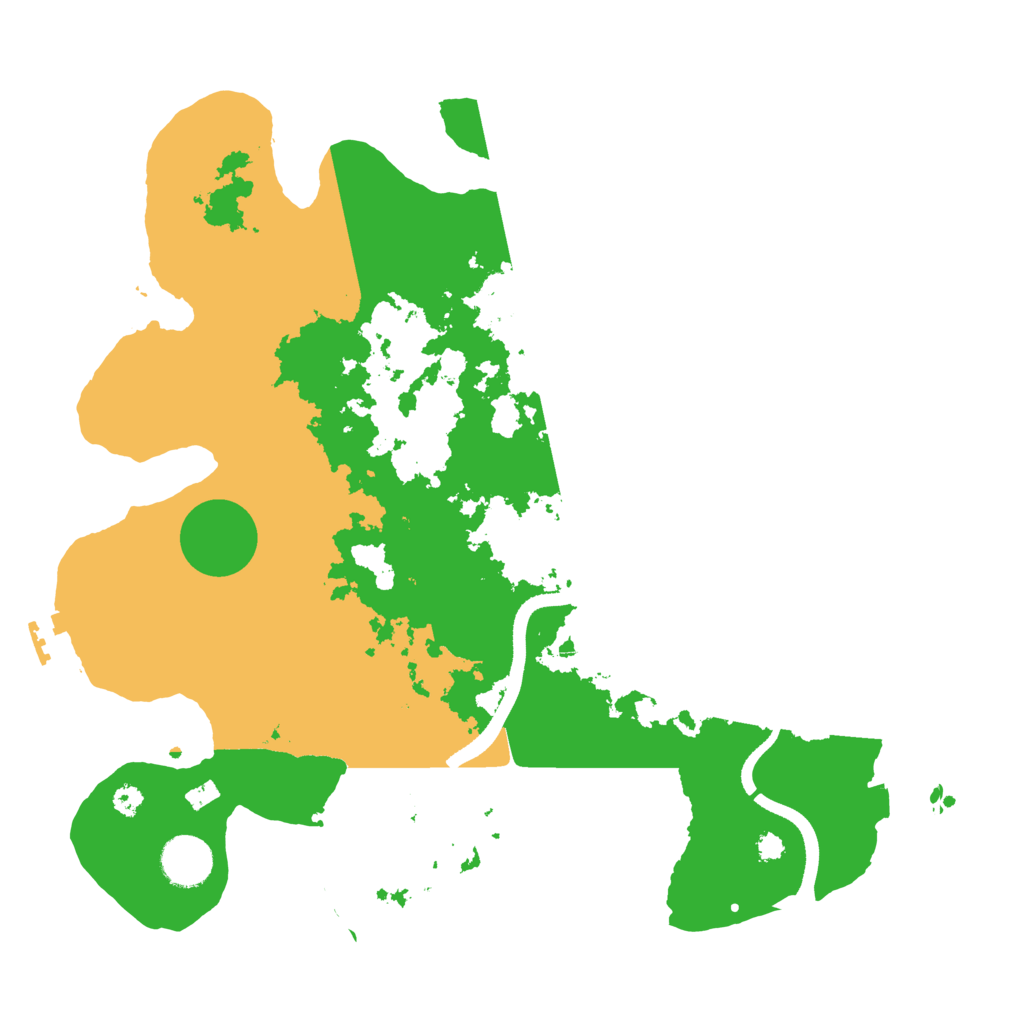 Biome Rust Map: Procedural Map, Size: 3500, Seed: 1785774737