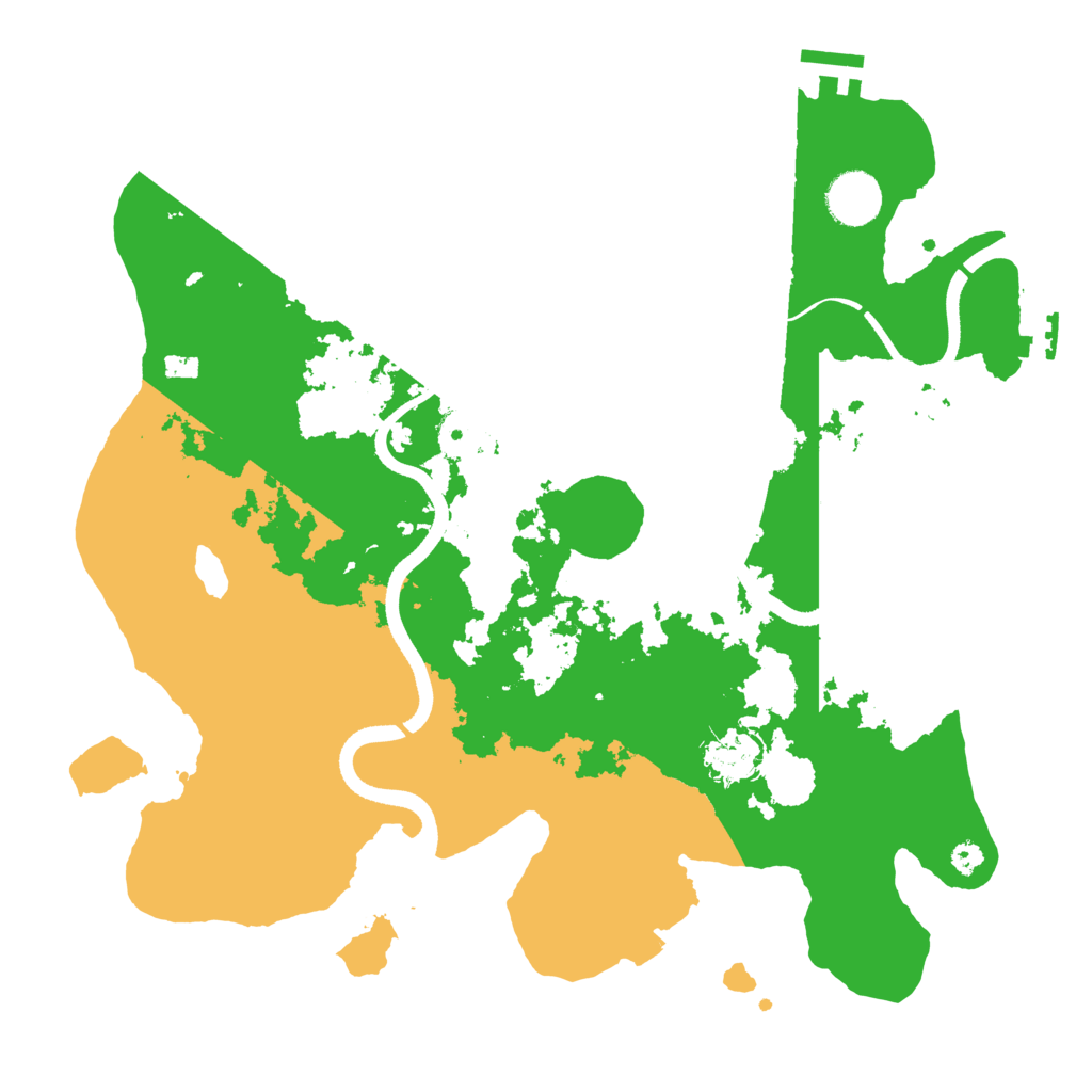 Biome Rust Map: Procedural Map, Size: 3500, Seed: 1117071301