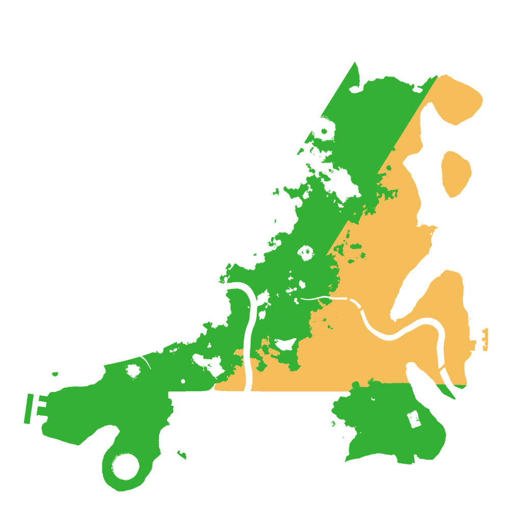 Biome Rust Map: Procedural Map, Size: 3500, Seed: 61721695