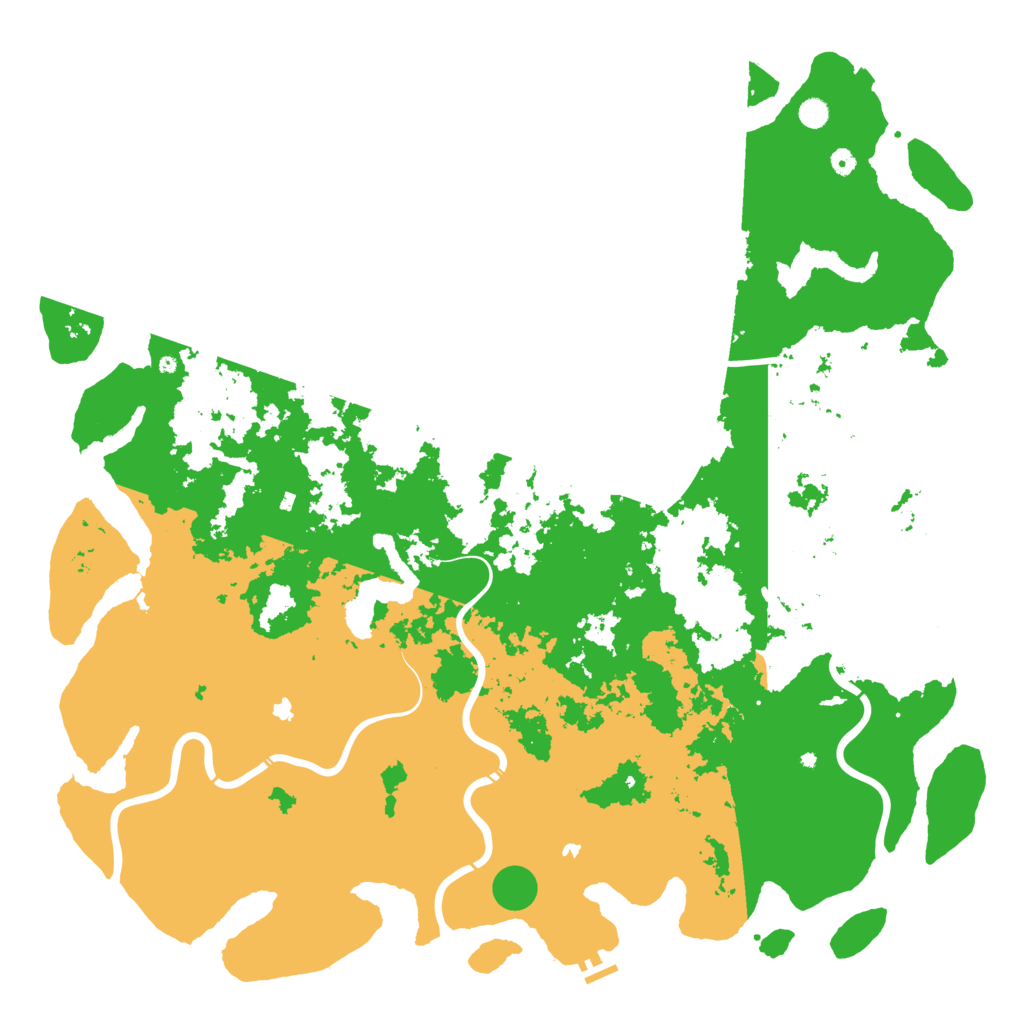 Biome Rust Map: Procedural Map, Size: 6000, Seed: 321579