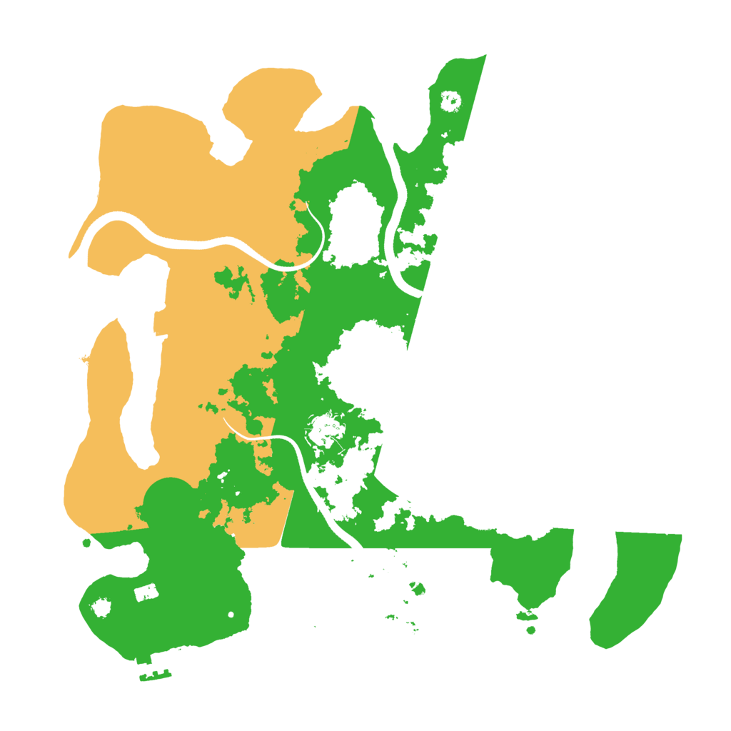 Biome Rust Map: Procedural Map, Size: 3500, Seed: 4428