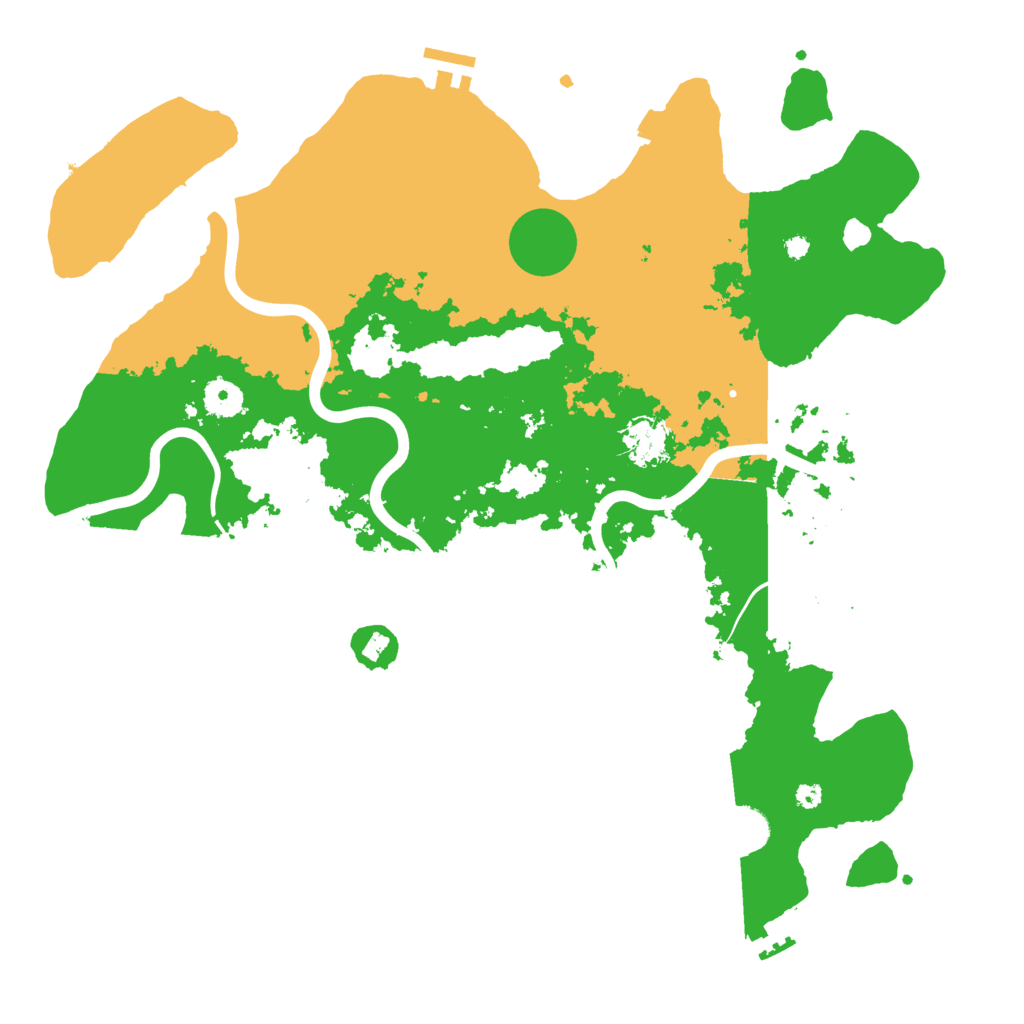 Biome Rust Map: Procedural Map, Size: 3999, Seed: 1231800812