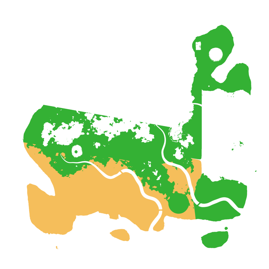 Biome Rust Map: Procedural Map, Size: 3500, Seed: 115927578
