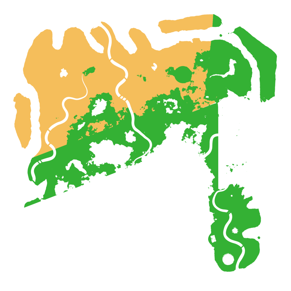 Biome Rust Map: Procedural Map, Size: 4500, Seed: 656390813