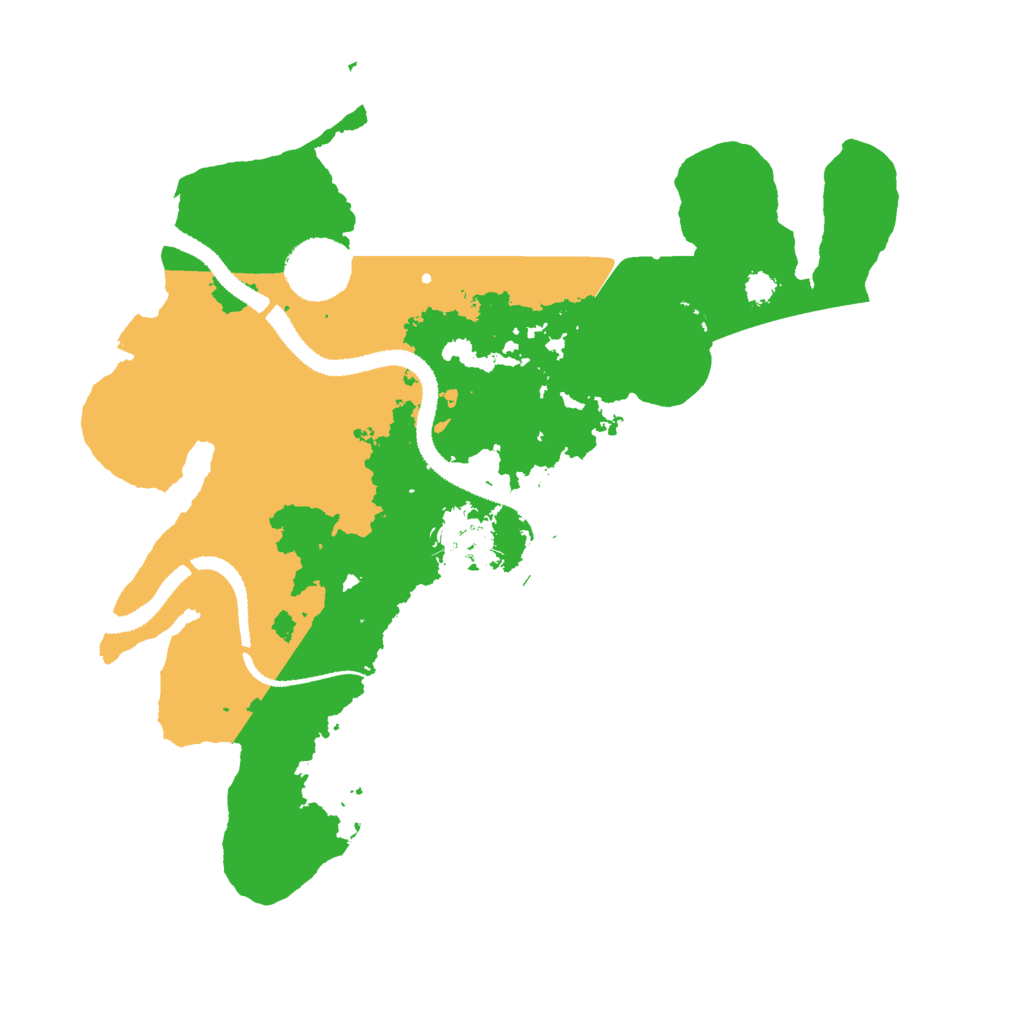 Biome Rust Map: Procedural Map, Size: 3000, Seed: 1292088692